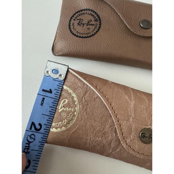 Vintage Ray-Ban Sunglasses Cases Brown Lot Of 2 Bausch & Lomb Luxottica - Picture 11 of 13